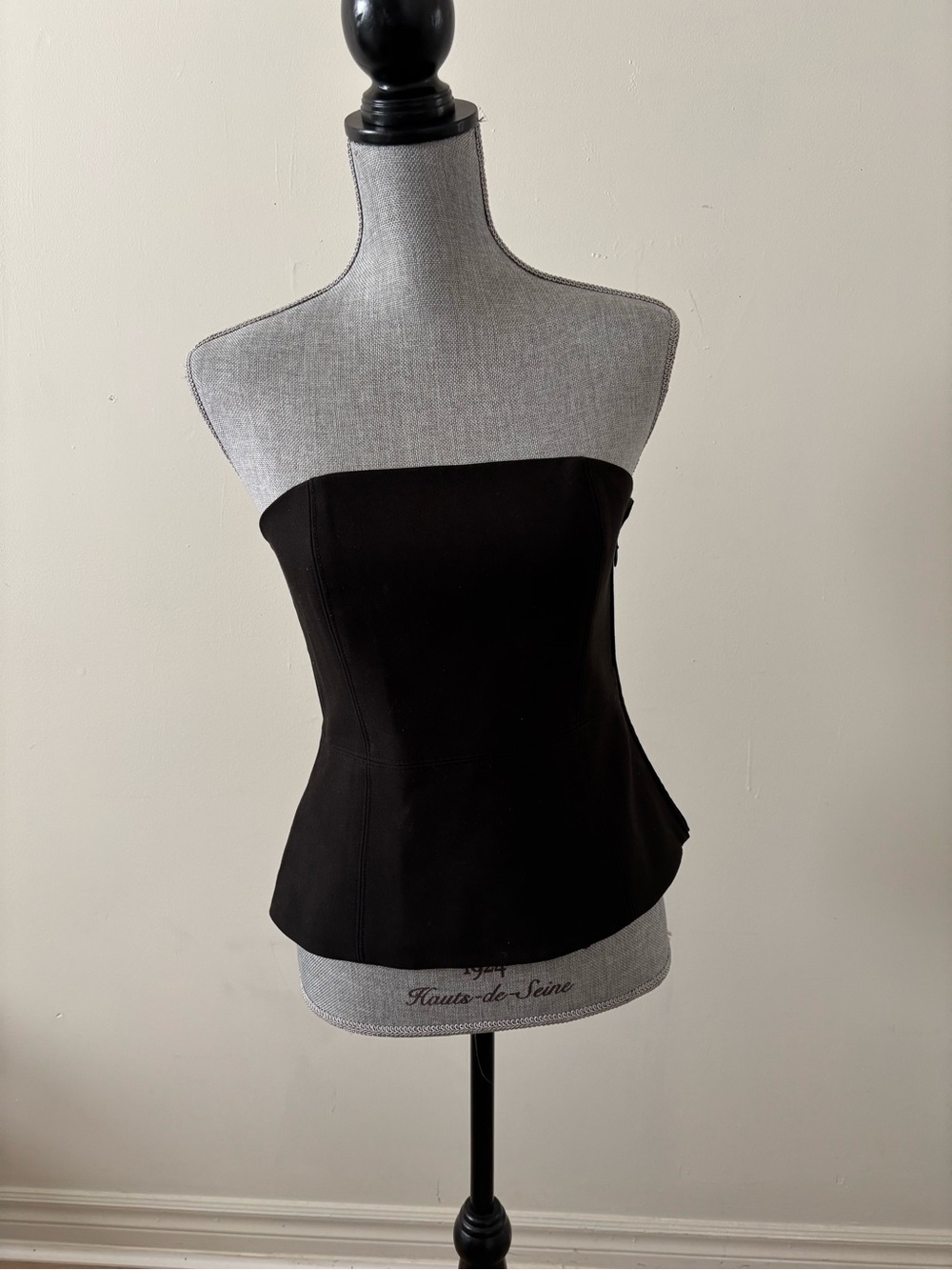 Club Monaco Black Strapless Bustier Top